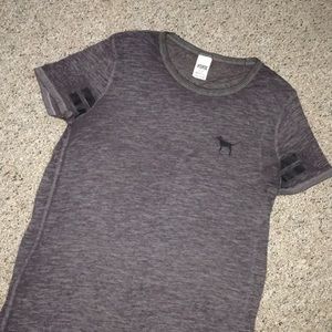 PINK VS sheer gray t-shirt